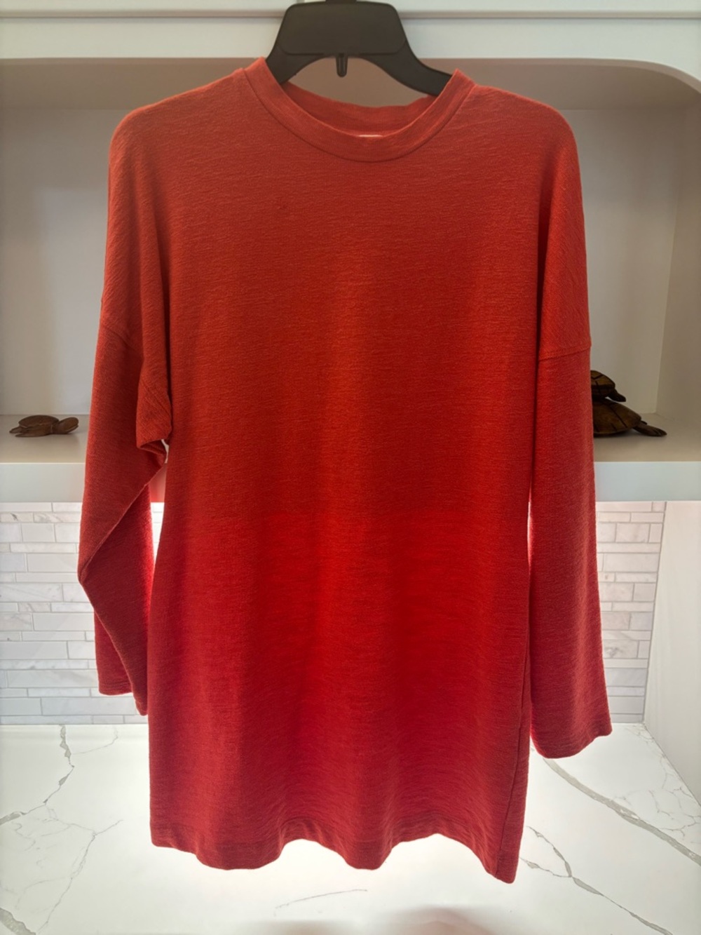Free People Beach Magnolia Dolman Mini Long Sleeve Dress in Poppy Size S NWOT